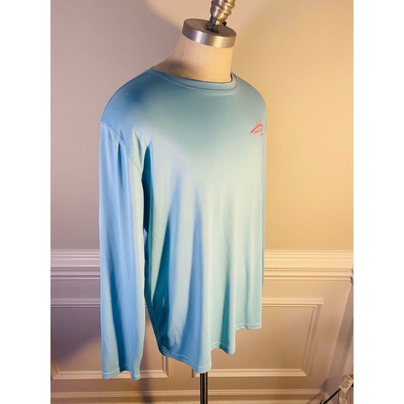 AWESOME! Reel Life Gear Mens crew neck Shirt Sun Ray Defender Performance.(92) - Picture 10 of 13